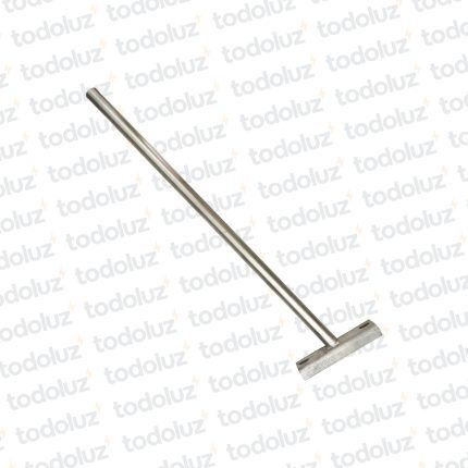 Brazo Recto Metal Galvanizado 1000mm p/ Alumbrado Publico (ø38mm-1.1/2´)