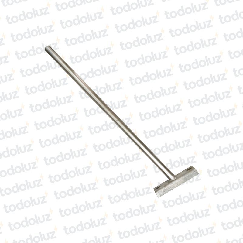 Brazo Recto Metal Galvanizado 1000mm p/ Alumbrado Publico (ø38mm-1.1/2´)