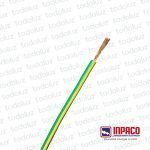 Cable Multifilar 1mm² Verde/Amarillo 750V Antillama (x.1Metro) Inpaco