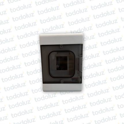 Tablero Exterior Plastico IP65 Din 4 Modulos c/ Tapa Fume T-Plast