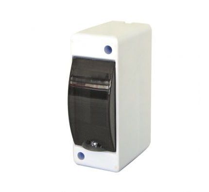 Tablero Exterior Plastico Din 2 Modulos c/ Tapa Fume