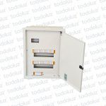 Tablero Embutir Metal Din 24 Modulos c/ Distribucion RST+N+T 125A Beige Cominsa