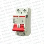 Interruptor Termomagnetico Sist. Din 2P 32A 6ka C Steck