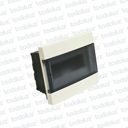 Tablero Embutir Plastico Din 9 Modulos c/ Tapa Fume Eletromar