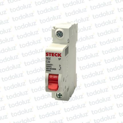Interruptor Termomagnetico Sist. Din 1P 32A 6ka C Steck