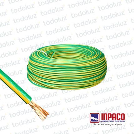 Cable Multifilar 4mm² Verde/Amarillo 750V Antillama (x.Rollo/100m) Inpaco