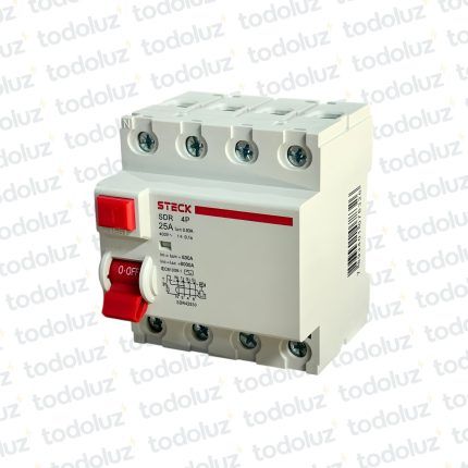 Disyuntor Diferencial Sist. Din 4P 25A 30mA Steck