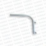 Brazo Curvo Metal 500x500mm (Lxh) p/ Alumbrado Publico (ø38mm-1.1/2´)