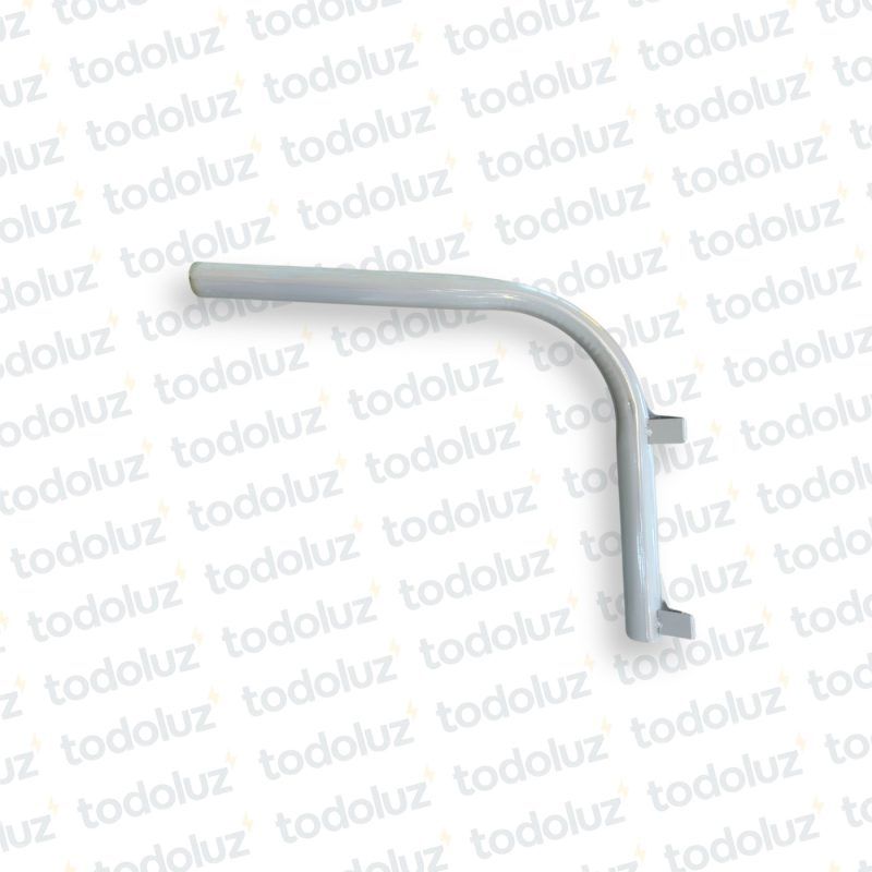 Brazo Curvo Metal 500x500mm (Lxh) p/ Alumbrado Publico (ø38mm-1.1/2´)