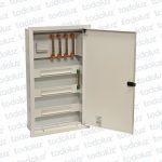 Tablero Embutir Metal Din 36 Modulos c/ Distribucion RST+N+T 125A Beige Cominsa