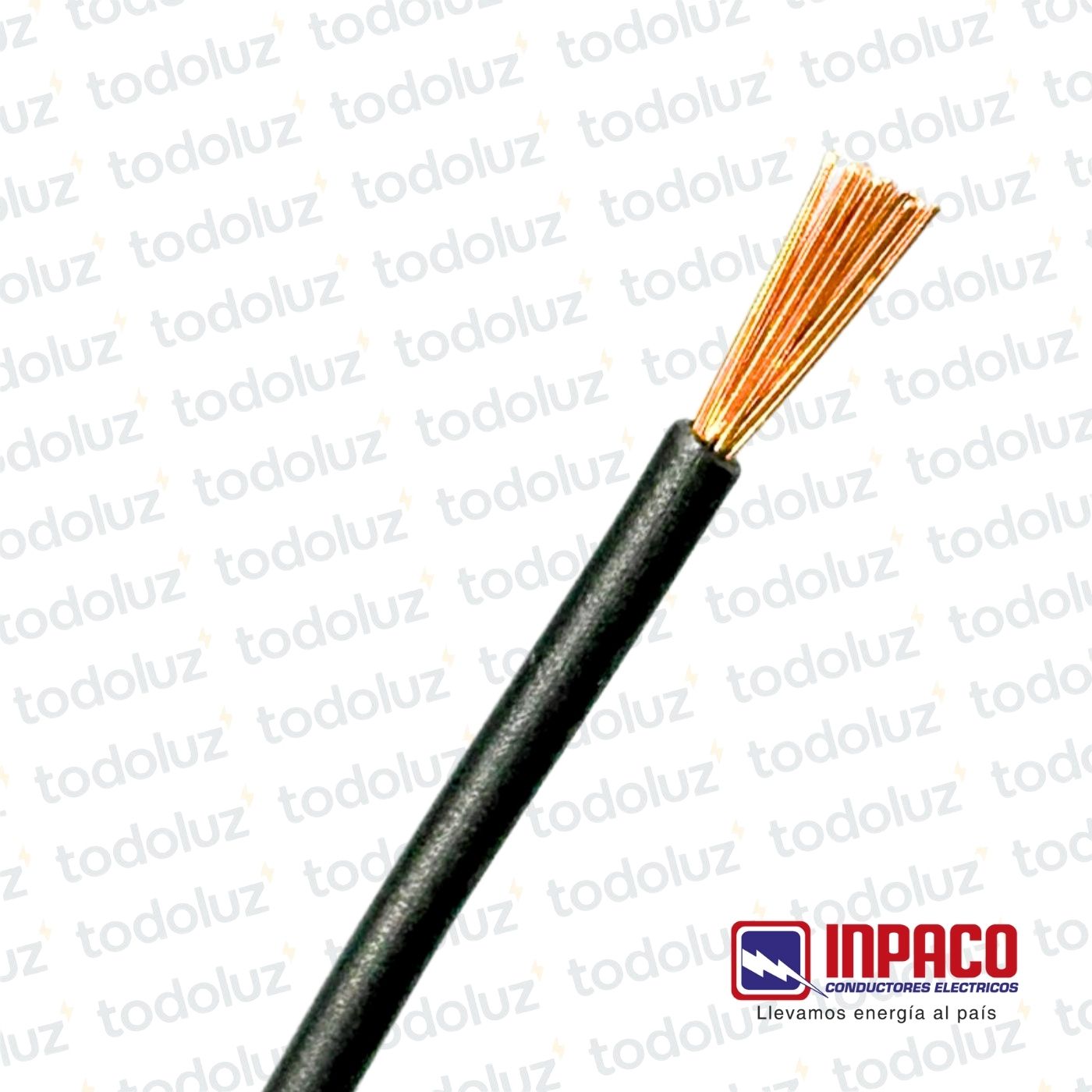 Cable Multifilar 10mm² Negro 750V Antillama (x.1Metro) Inpaco