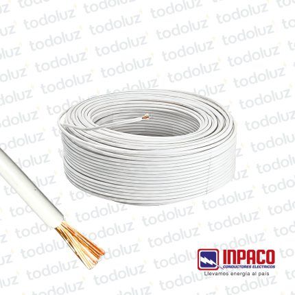 Cable Multifilar 4mm² Blanco 750V Antillama (x.Rollo/100m) Inpaco