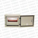 Tablero Exterior Metal Din 12 Modulos c/ Borne Neutro Beige Cominsa