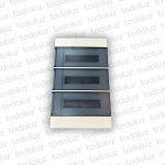 Tablero Embutir Plastico Din 36 Modulos c/ Tapa Fume Eletromar