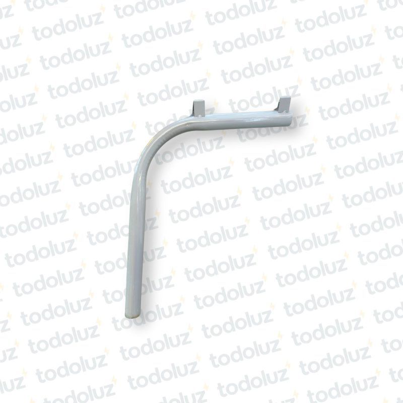 Brazo Curvo Metal 500x500mm (Lxh) p/ Alumbrado Publico (ø38mm-1.1/2´)