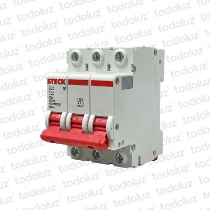 Interruptor Termomagnetico Sist. Din 3P 32A 6ka C Steck
