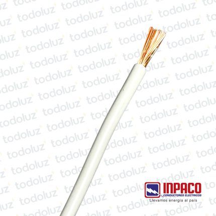Cable Multifilar 4mm² Blanco 750V Antillama (x.1Metro) Inpaco