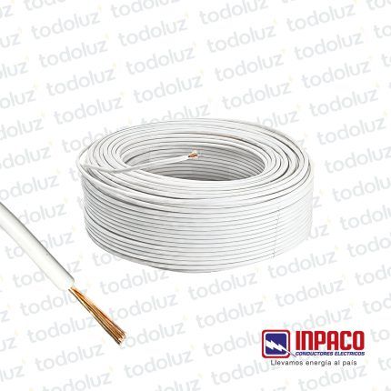 Cable Multifilar 1.5mm² Blanco 750V Antillama (x.Rollo/100m) Inpaco