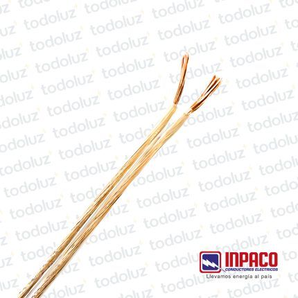Cable Inpacord 2x0.5mm² Transparente 300V (x.1Metro) Inpaco