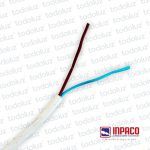 Cable Tipo Taller Inpaflex 2x1mm² Blanco 500V (x.1Metro) Inpaco