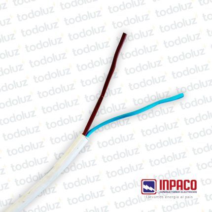 Cable Tipo Taller Inpaflex 2x1mm² Blanco 500V (x.1Metro) Inpaco