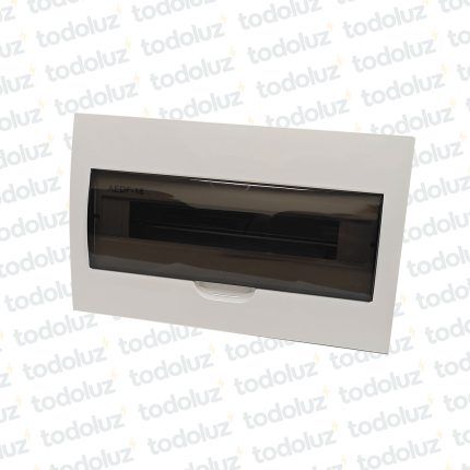 Tablero Embutir Plastico Din 18 Modulos c/ Tapa Fume