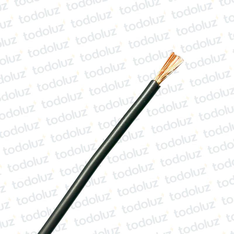 Cable Multifilar 2mm² Negro 750V Antillama (x.1Metro) Inpaco