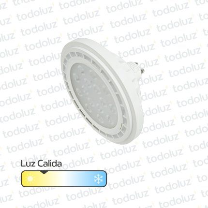 Lamp. Led AR111 15W GU10 38° Luz Calida 3000°k 220Vac