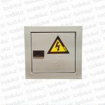 Tablero Embutir Metal Din 3 Modulos c/ Borne Neutro Beige Cominsa