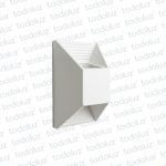 Aplique Ext. Bidireccional Blanco Det. Escalonado 1*G9 (57.486)