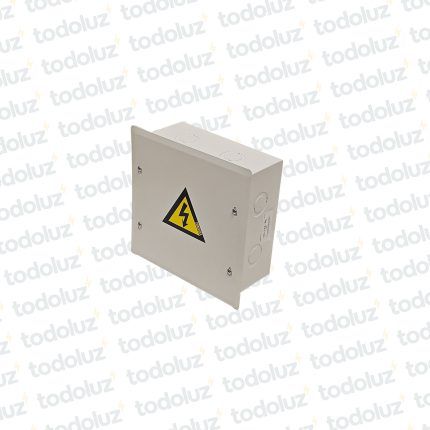 Caja de Paso Emb Metal 200x200x100mm Blanco c/ Tapa Cominsa