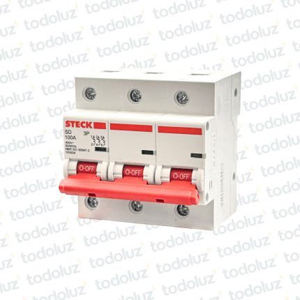 Interruptor Termomagnetico Sist. Din 3P 100A 10ka C Steck