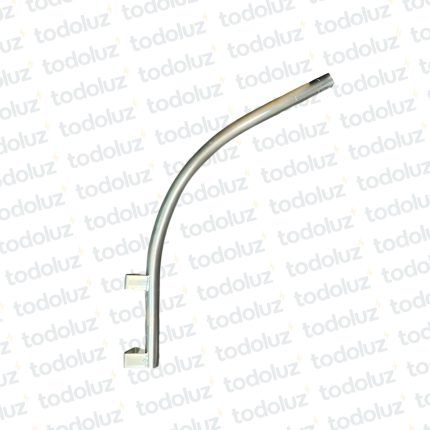 Brazo Curvo Galvanizado 500x700mm (Lxh) p/ Alumbrado (ø38mm-1.1/2´)
