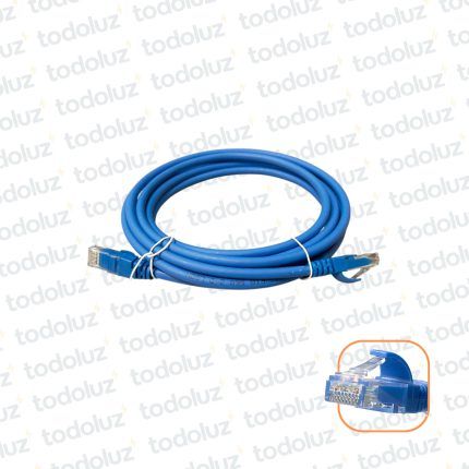 Patch Cord U/UTP Cat.6 (x.3mts) Azul