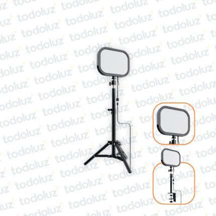 Luminaria Led 10W 600lm con Control Luz Ajustable Fria/Neutra/Calida y Soporte Tripode/Mesa 5Vdc