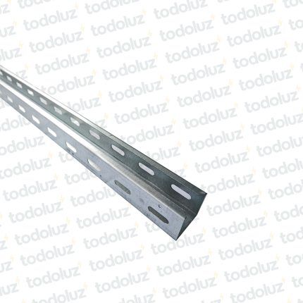 Bandeja Perfil Portacable T. Ranurado 38x38mm Ch#20 (x.Tira/3mts) Cominsa