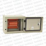 Tablero Exterior Metal Din 6 Modulos c/ Borne Neutro Beige Cominsa