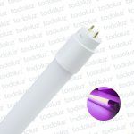 Tubo Led 1200mm 18W G13 Luz Purpura 220Vac (Conexion en Dos Puntas)