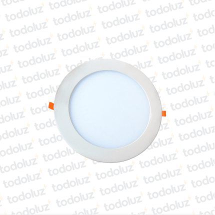 Panel Led Redondo p/ Embutir 12W Luz Fria 6500°k MG Lux