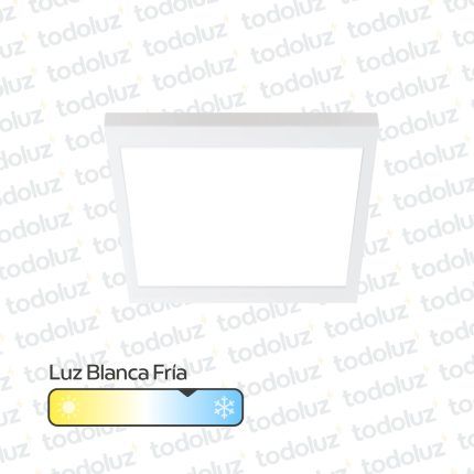 Panel Led Cuadrado p/ Adosar 36W Luz Fria 6500°k 400x400mm (Ref.40x40) MG Lux
