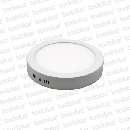 Panel Led Redondo p/ Adosar 6W Luz Fria 6500°k MG Lux