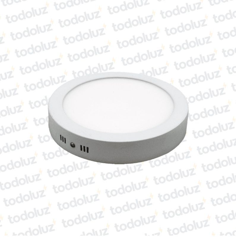 Panel Led Redondo p/ Adosar 6W Luz Fria 6500°k MG Lux