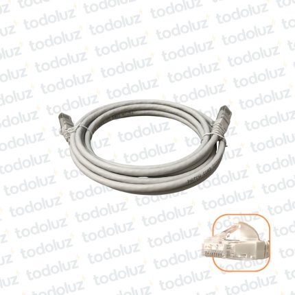 Patch Cord U/UTP Cat.6 (x.3mts) Gris
