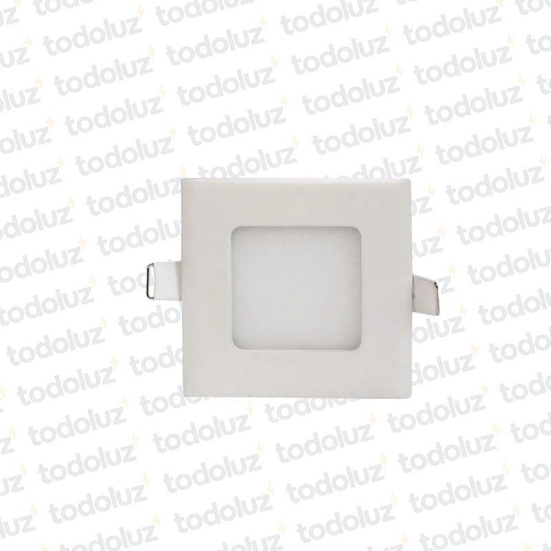 Panel Led Cuadrado p/ Embutir 3W Luz Fria 6500°k Taschibra