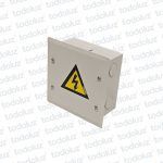 Caja de Paso Emb Metal 150x150x80mm Blanco c/ Tapa Cominsa