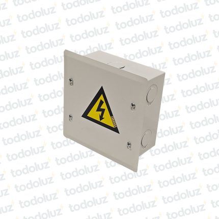 Caja de Paso Emb Metal 150x150x80mm Blanco c/ Tapa Cominsa