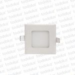 Panel Led Cuadrado p/ Embutir 3W Luz Calida 3000°k Taschibra