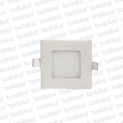 Panel Led Cuadrado p/ Embutir 3W Luz Calida 3000°k Taschibra