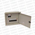 Tablero Embutir Metal Din 12 Modulos c/ Distribucion RST+N+T 63A Beige Cominsa