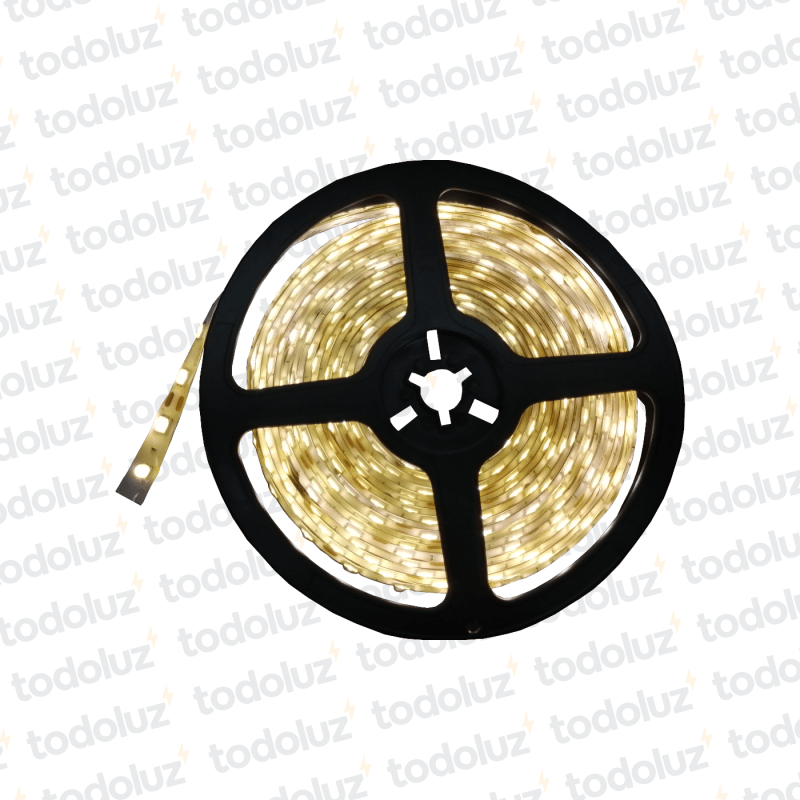 Cinta Led Calido 50x50 60leds 12w/M 12V Siliconado (x.Rollo/5m)
